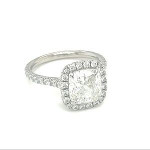 Certified Natural diamond engagement ring
